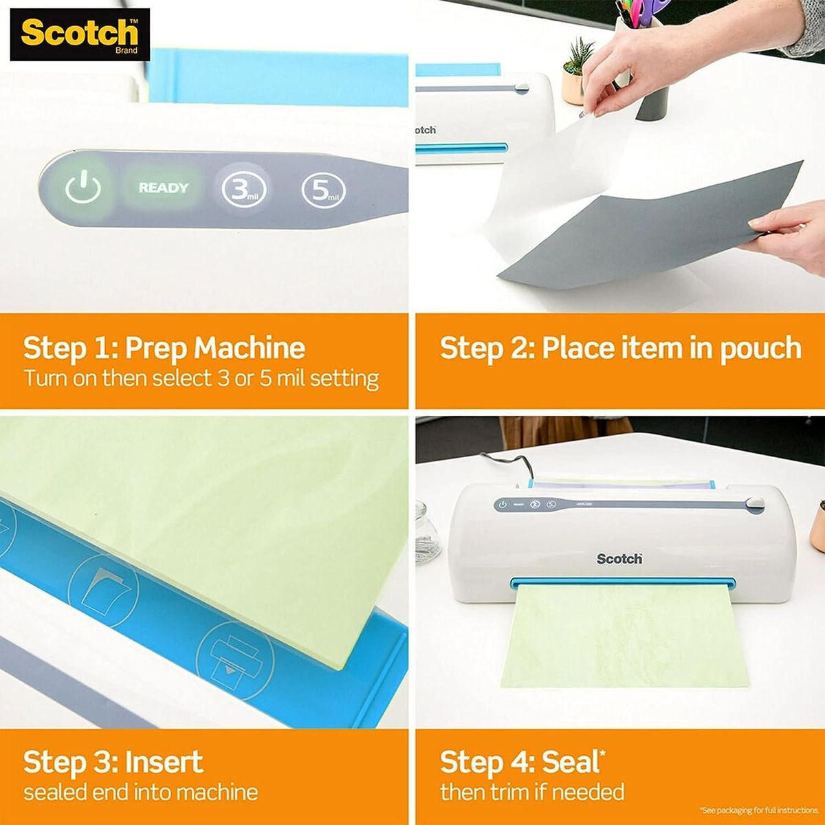 Scotch Thermal Laminator, 2 Roller System for a Professional Finish (TL901X)