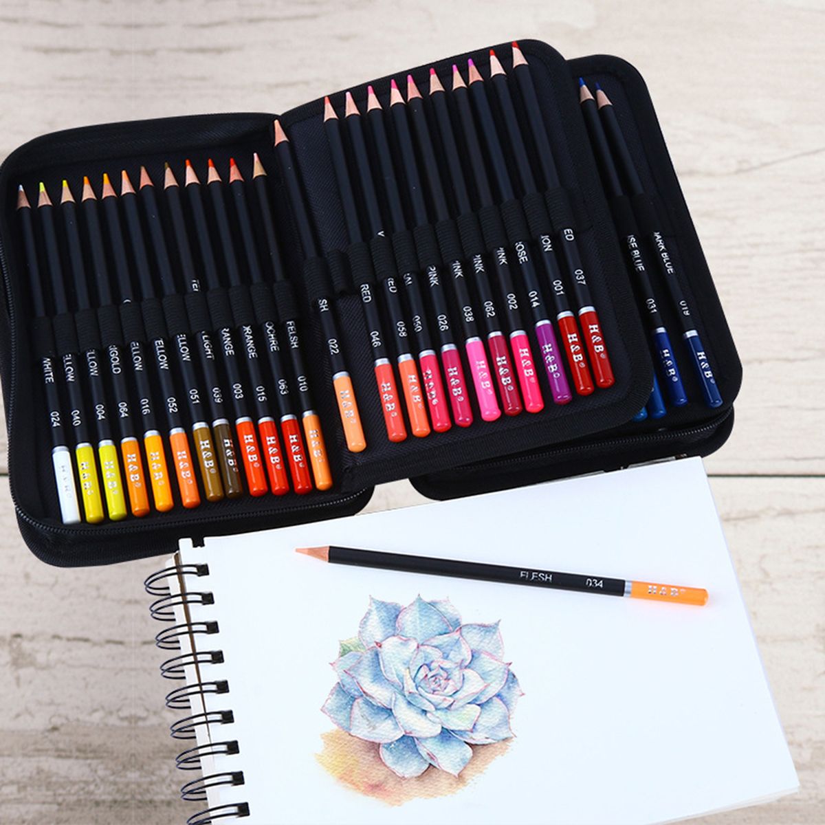 72 Colors Oil Painting Pencil Stick Art Set Kit