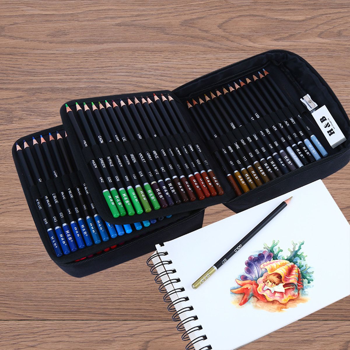 72 Colors Oil Painting Pencil Stick Art Set Kit