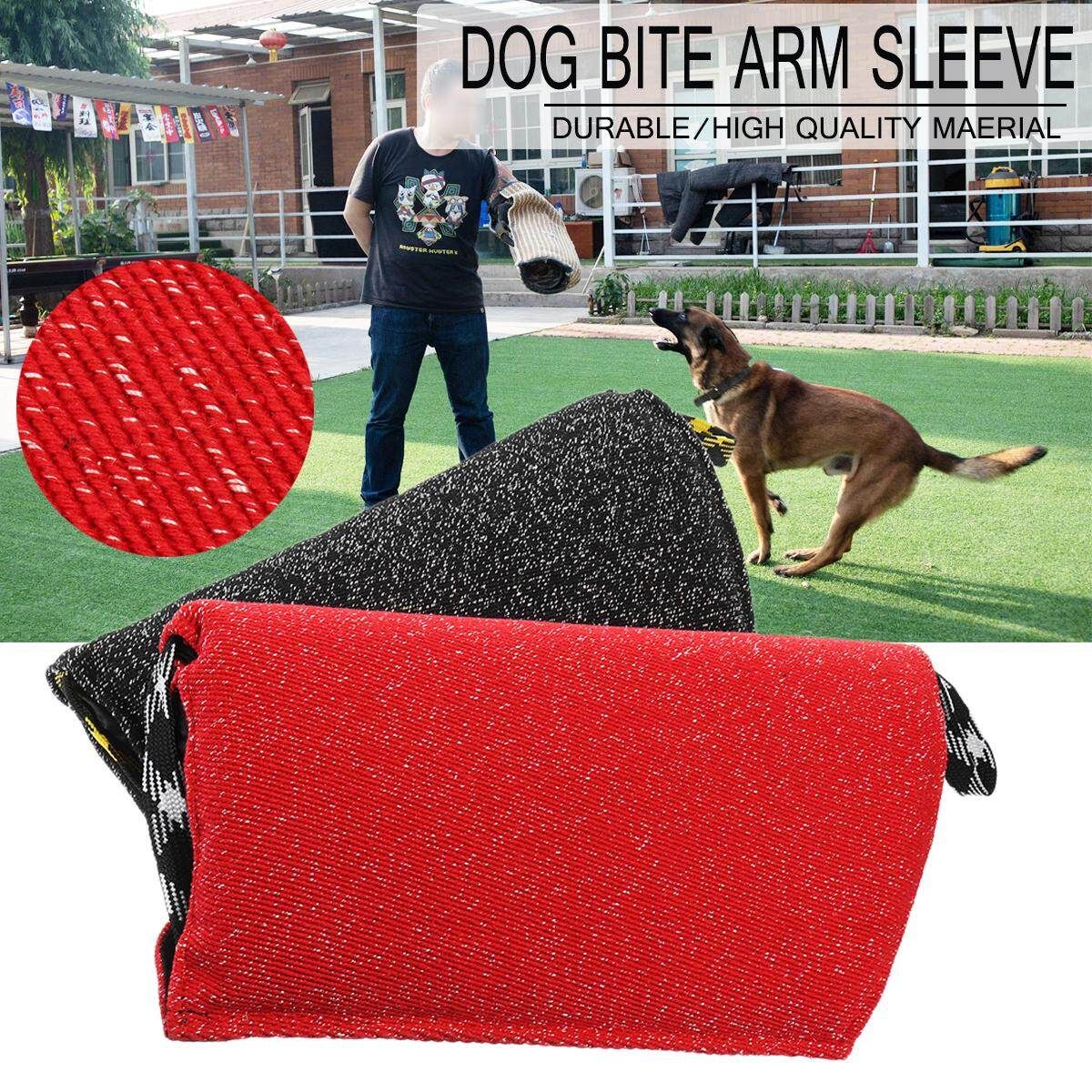 Dog Chewing Protection Training Bite Sleeve Arm Handle Fit Bull German Shepherd (Red) Red (red)