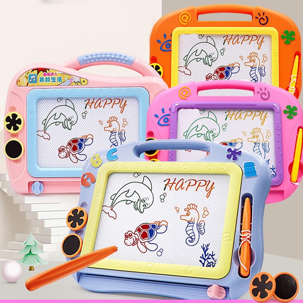 Children Colorful Magnetic Drawing Board Sketch Doodle Writing Pad Kids Education Toy Gift