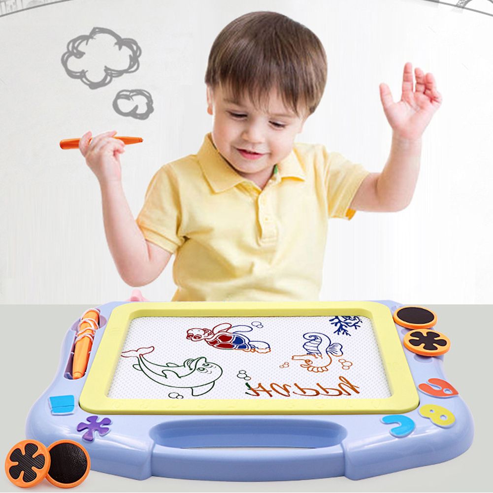 Children Colorful Magnetic Drawing Board Sketch Doodle Writing Pad Kids Education Toy Gift