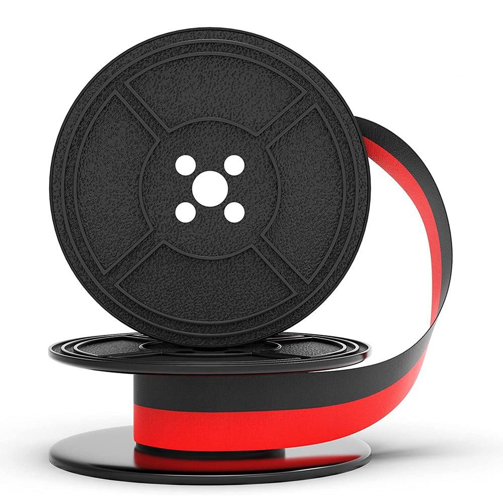 1Pack Typewriter Ribbon Twin Spool Typewriter Ribbon Red and Black Twin Spool Repment Pack for Most Typewriter