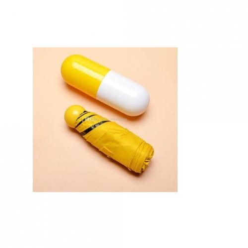 Anti-uv Folding Capsule Umbrella With Case