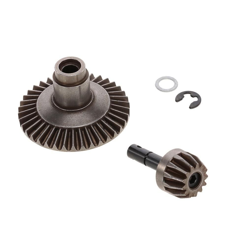 13T 38T Metal Crown Gear Differential Main Gear Combo Set for Front/ Rear Axle Axial SCX10 90021 90022 RC Off-Road Buggy Monster Truck Car