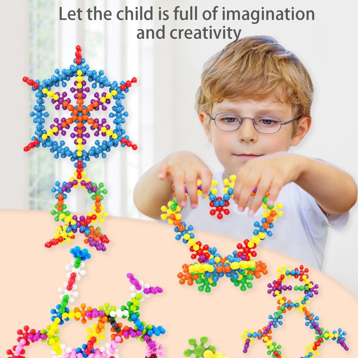 Brick Toys Snow Flower Brain Game