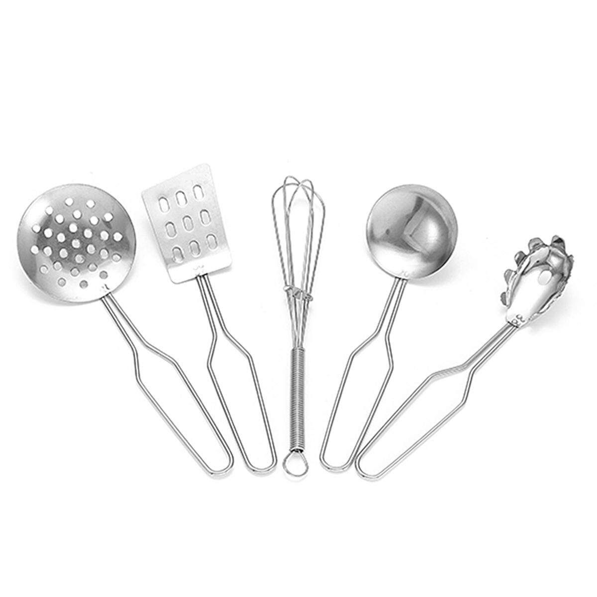 40pcs Stainless Steel Kitchen Cooker Set Toys Child Kids Role Play Game Tools