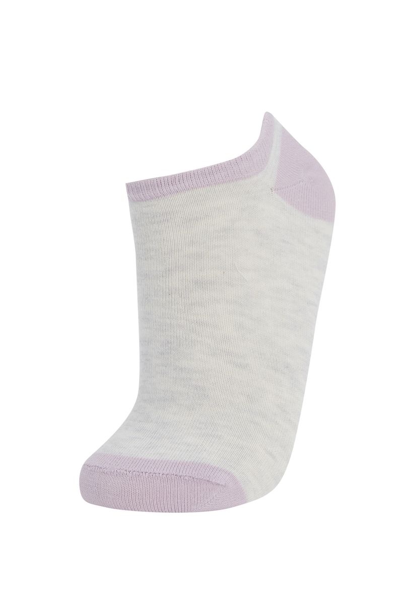 5 Pieces Woman Low Cut Socks - Grey