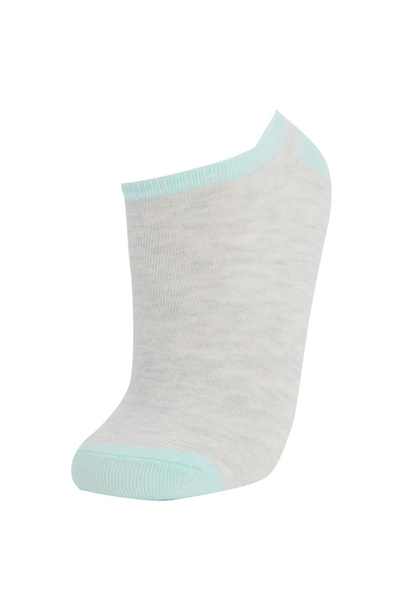 5 Pieces Woman Low Cut Socks - Grey