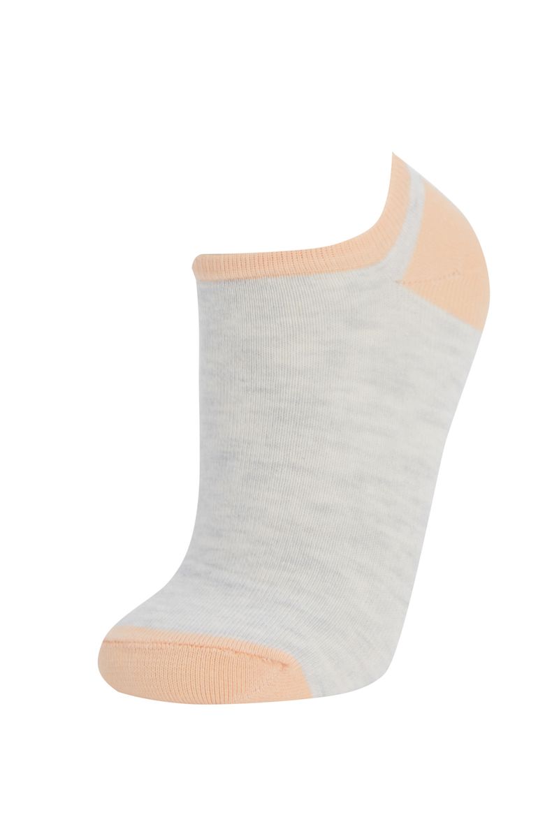 5 Pieces Woman Low Cut Socks - Grey