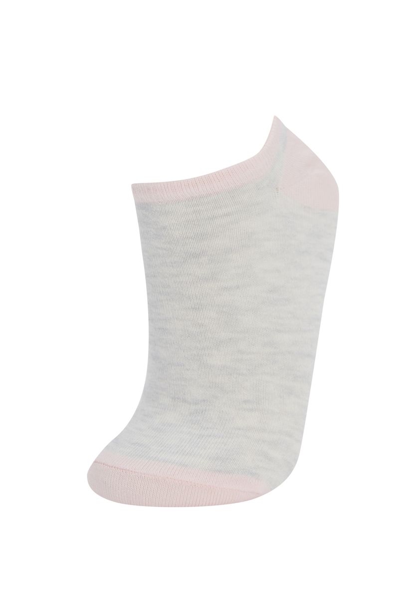 5 Pieces Woman Low Cut Socks - Grey