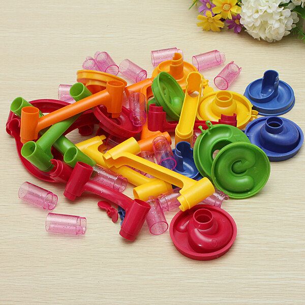 116pcs Building Blocks Marble Run Race Game Construct Creative Towers Kids Gift