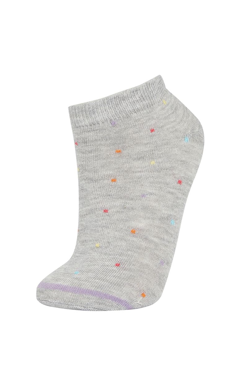 Woman Low Cut 3 Low Cut Socks-Grey