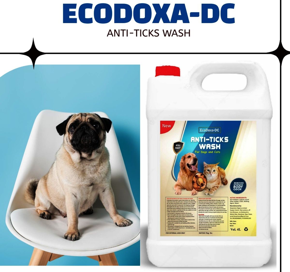 ECODOXA-DC ANTI-TICKS BATH WASH