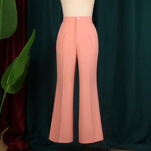 Women Blazer Sets Buttons White Wide Leg Pant Suits Fashion Pink