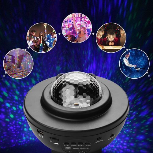 Ammoon IGB-B45RG LED Galaxy Starry Projector Lamp Light BT