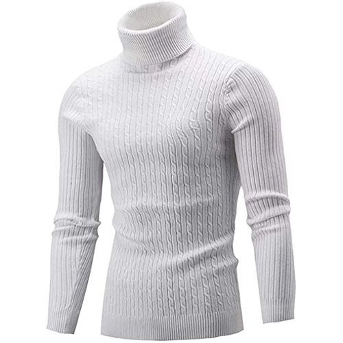 Men's Turtle Neck Top/ Cooperate White