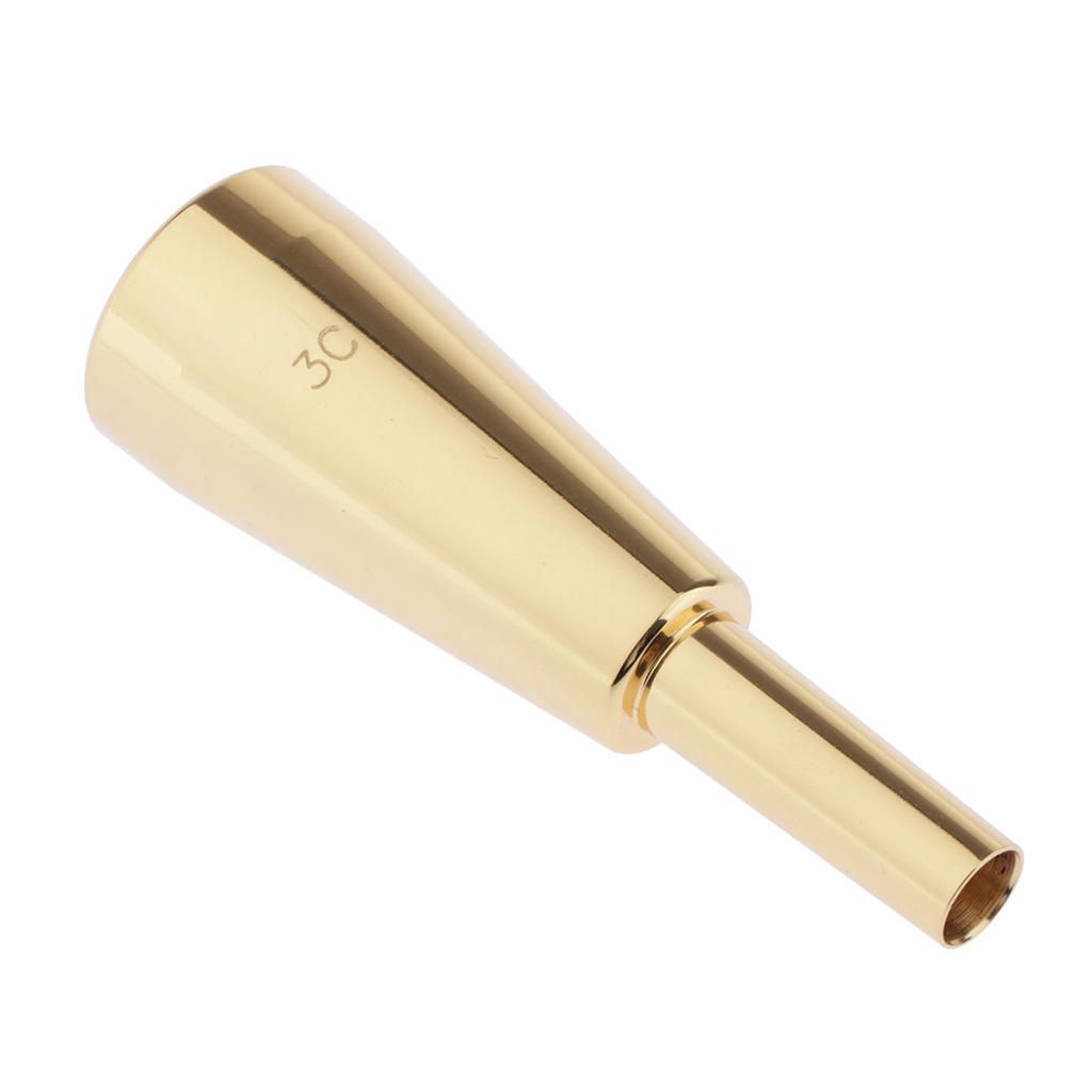 Gold Trumpet Mouthpiece 3C Size For Bach Trumpet Parts Accessories