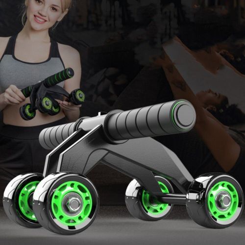 4 Wheel Roller Slide /Abdominal Exercise Roller+knee Support