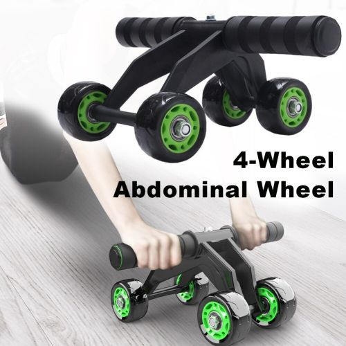 4 Wheel Roller Slide /Abdominal Exercise Roller+knee Support