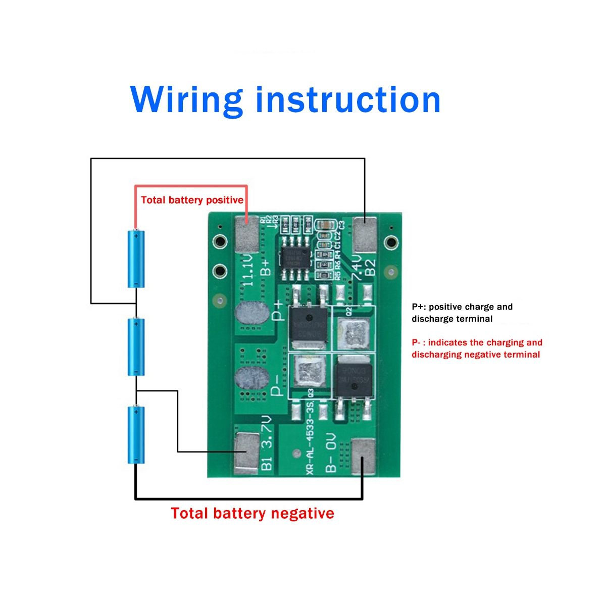 3S 12.6V Lithium Battery Protection Board Sprayer Solar Stre
