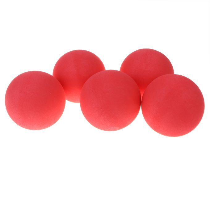 5pcs Soft Elastic Bouncing Sponge Ball Pet Dog Toy Sports Game Red