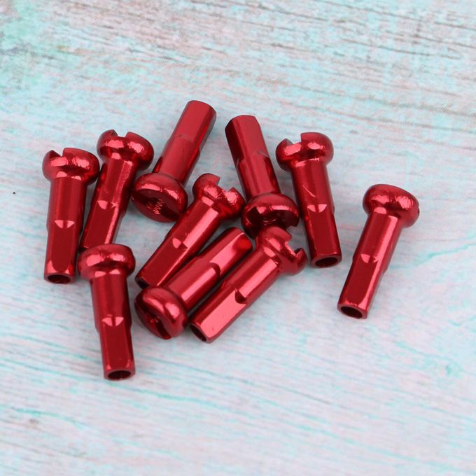 10 Count Bike 14G Spoke Nipples End Caps Ends MTB Road Bicycle Red