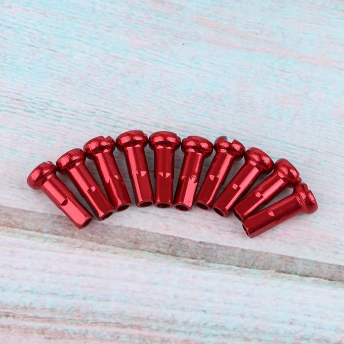 10 Count Bike 14G Spoke Nipples End Caps Ends MTB Road Bicycle Red