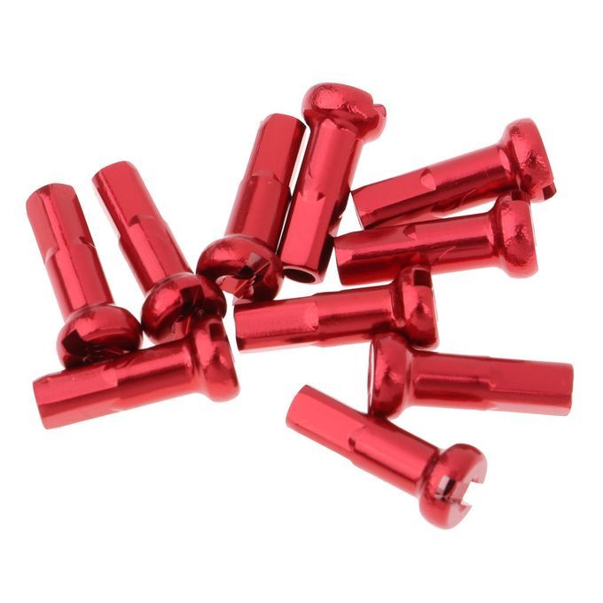 10 Count Bike 14G Spoke Nipples End Caps Ends MTB Road Bicycle Red