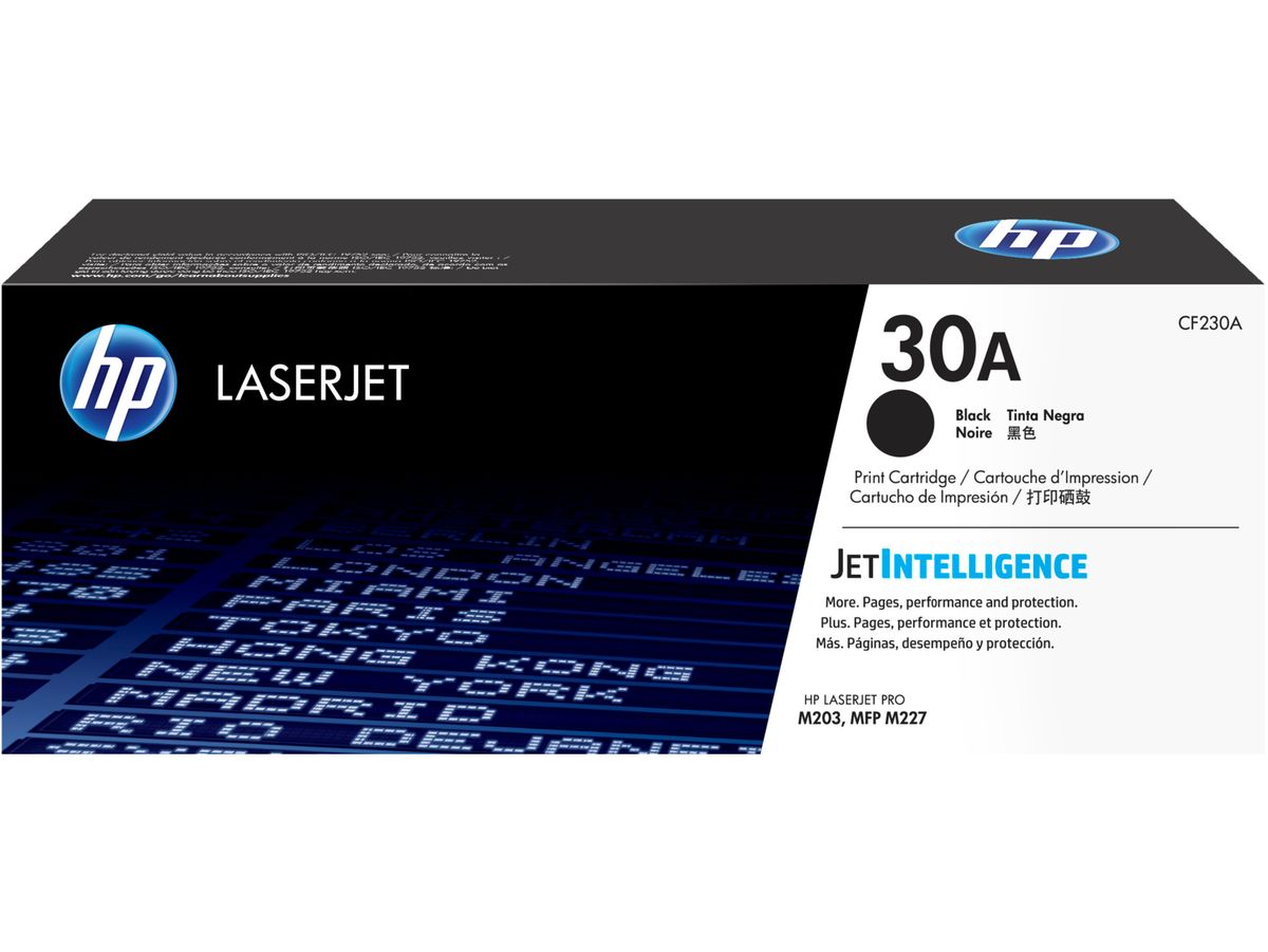 30A Black Original LaserJet Toner Cartridge, CF230A