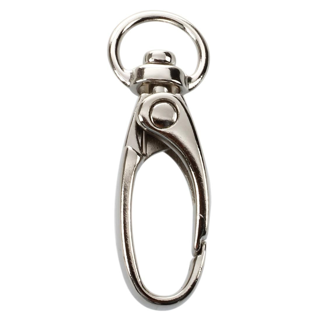 10 Pcs D Swivel Trigger Clips Hooks Metal Key Ring Lobster C