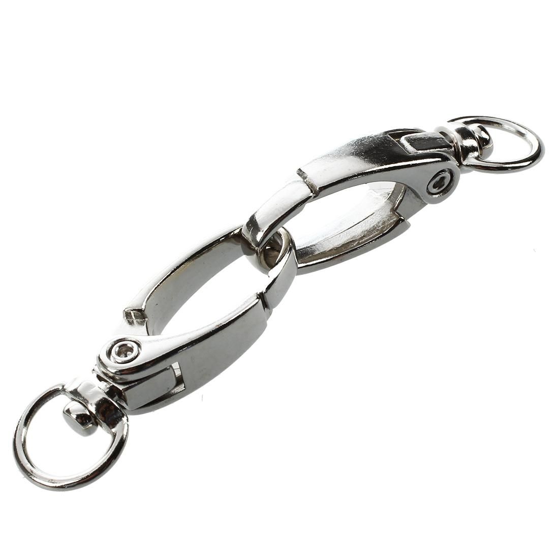 10 Pcs D Swivel Trigger Clips Hooks Metal Key Ring Lobster C