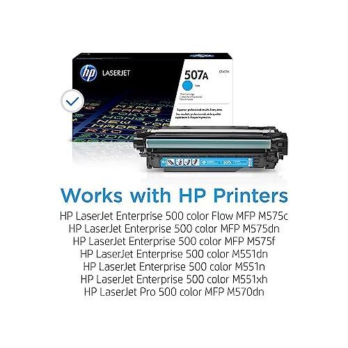 100% Genuine Original 507a LaserJet Toner Cartridge,All 4 Colours In One Shipping. (black, Cyan, Magenta, Yellow)