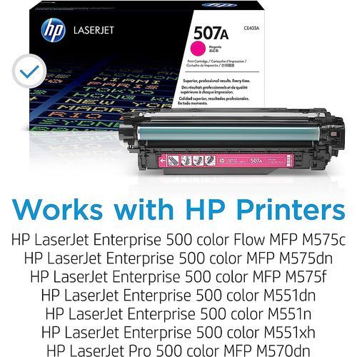 100% Genuine Original 507a LaserJet Toner Cartridge,All 4 Colours In One Shipping. (black, Cyan, Magenta, Yellow)