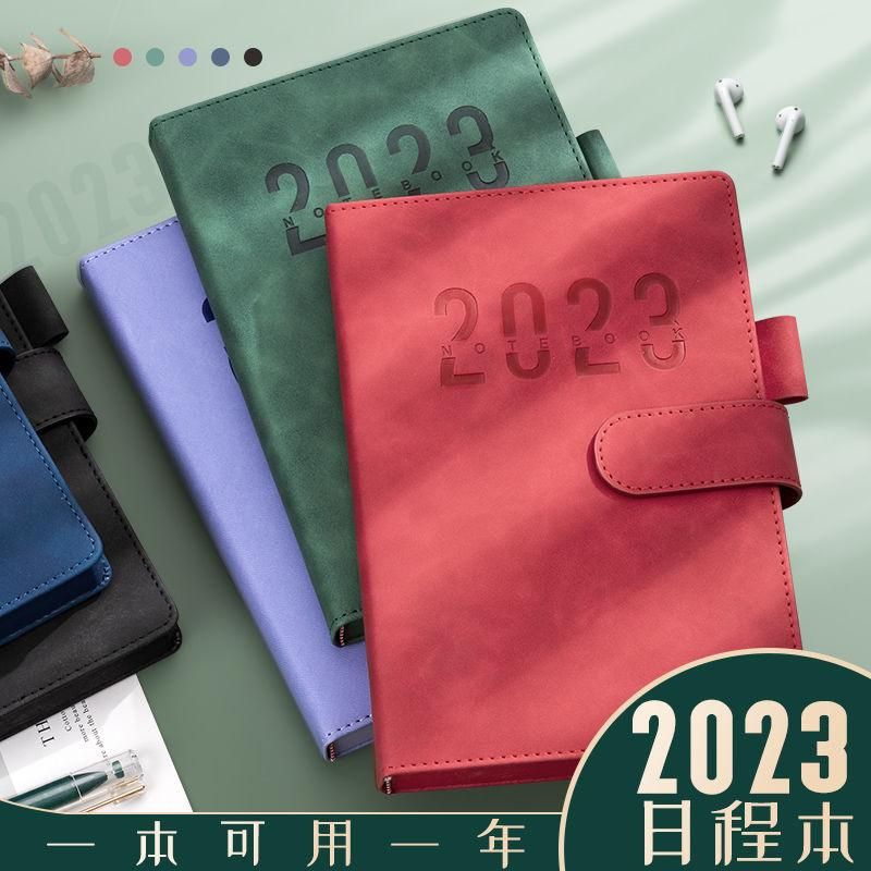 Notebook 2023 Schedule Book Notebook Diary Business Self-Discipline Clock-in Time Management 365 Days Efficiency Manual
