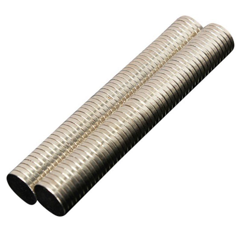 8mm X 1mm Rare Earth Neodymium Magnet 50Pcs Silver N50