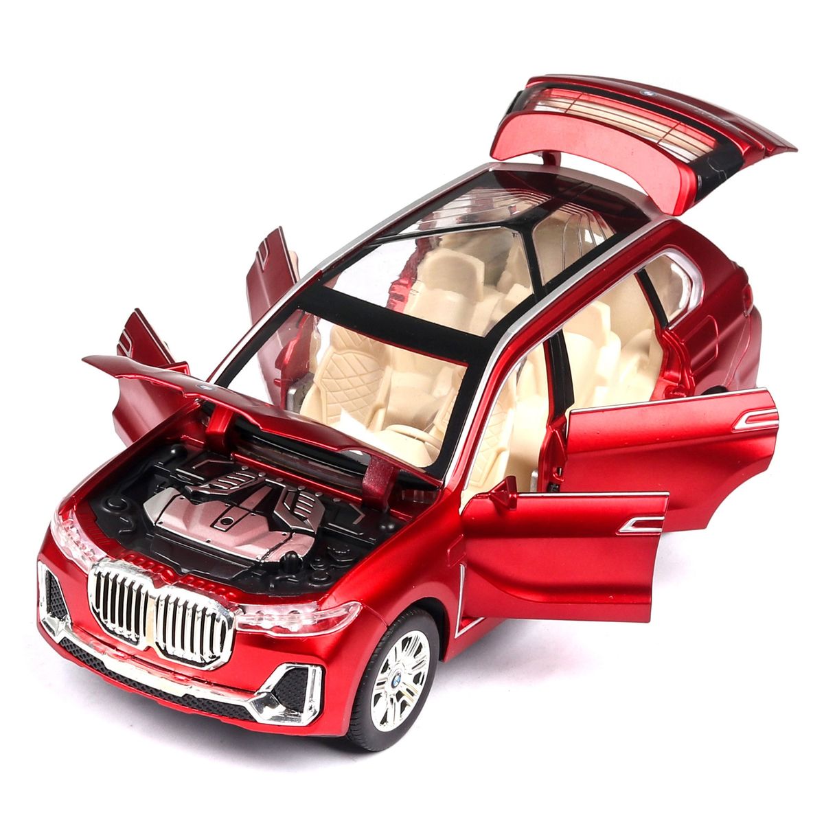 1:24 Diecast Alloy Car Model For Bmw X7 Doors Can Be Opened