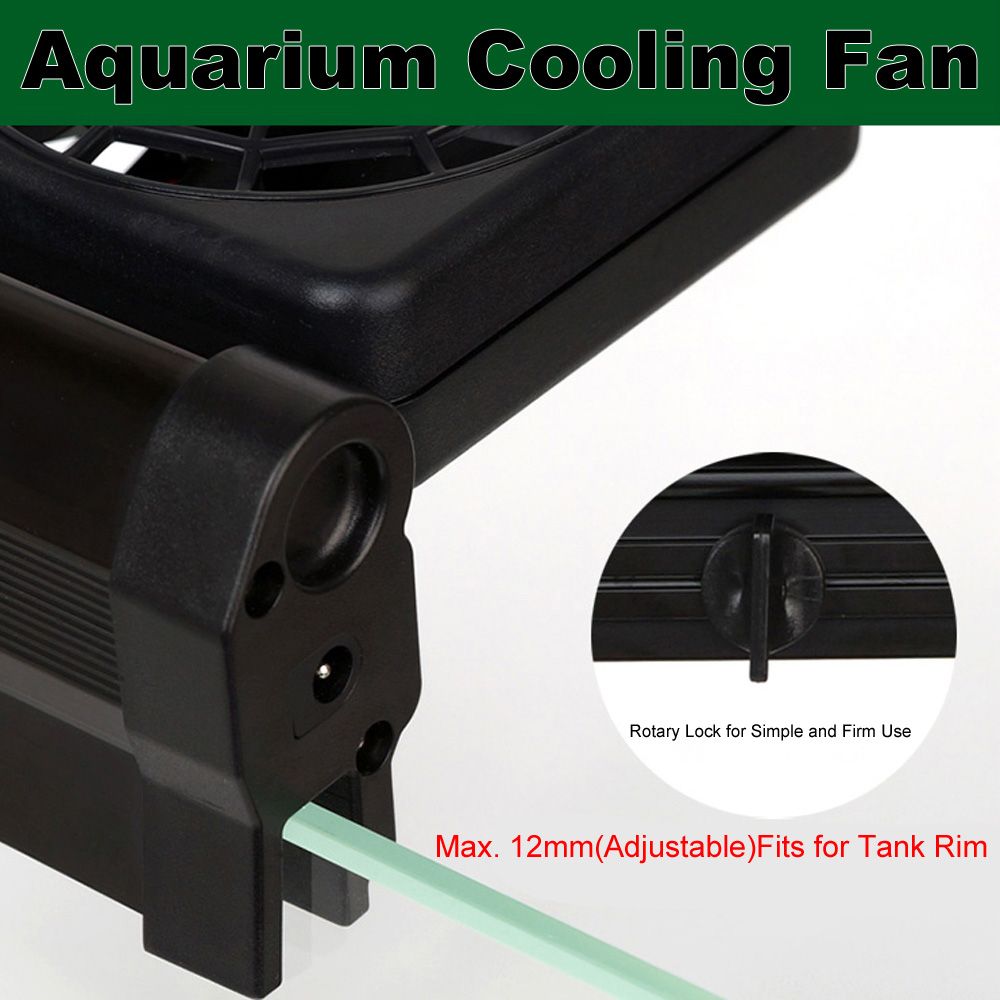 Aquarium Cooling Fan Fish Tank Cold Wind Chiller Adjustable