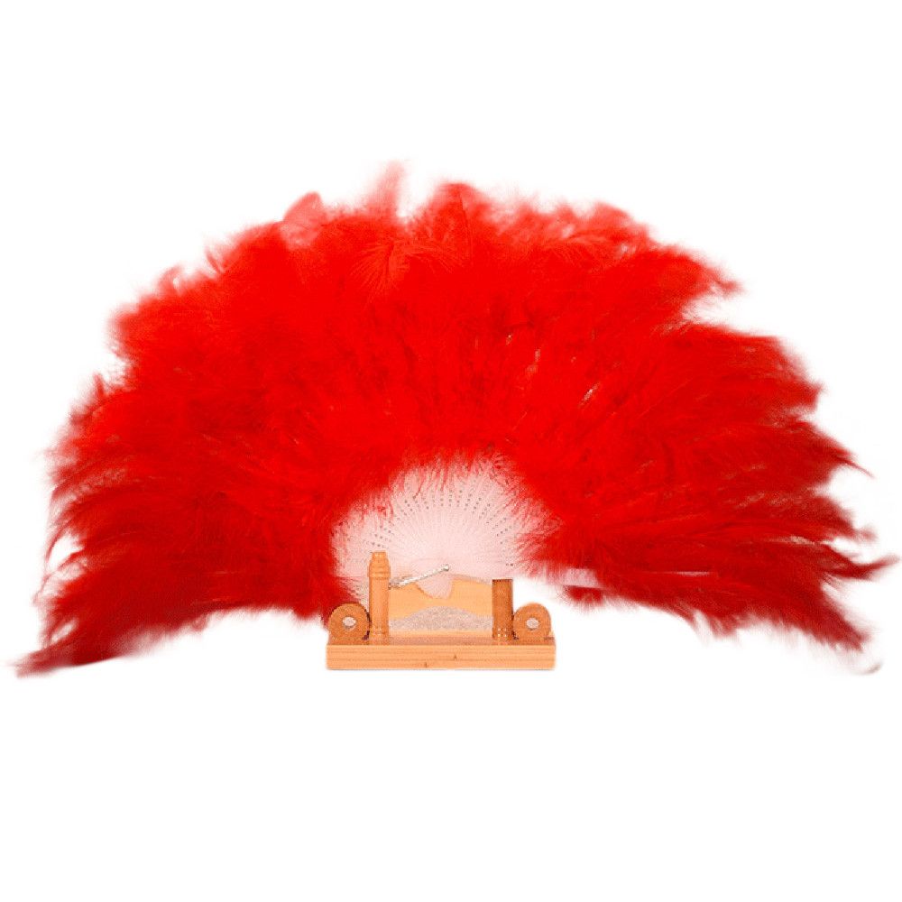 Hand Dance Feather #H30 Fan Fan Feather Decor Large Women Lady Decal Elegant Folding Dance Colors Wedding 11 Vintage Showgirl