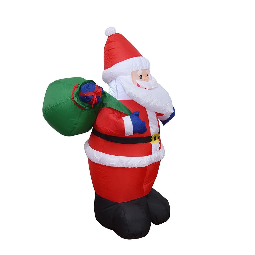Inflatable Santa Claus Toys 120cm Toy For Christmas Outdoor EU Adaptor