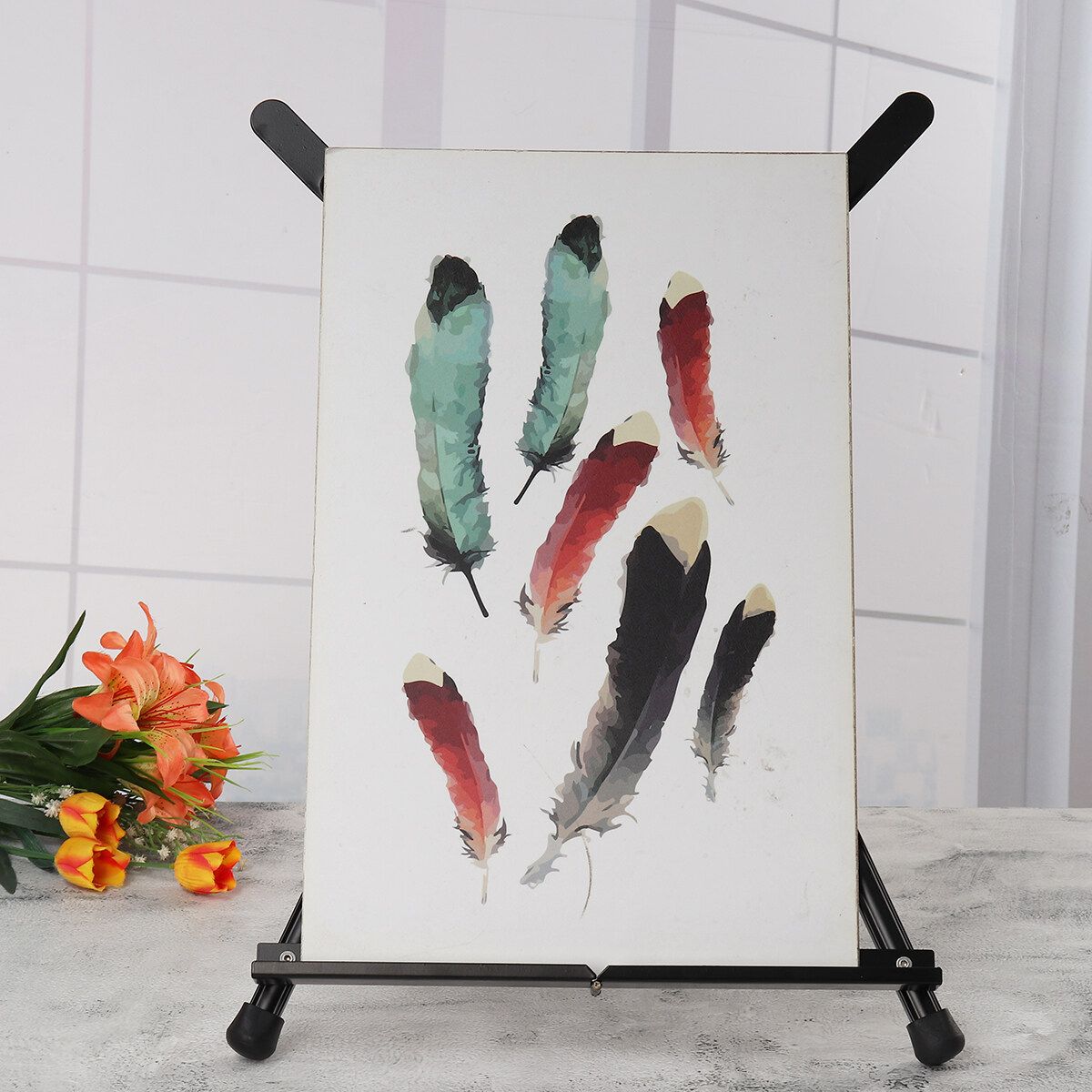 Folding Aluminium Alloy Display Stand Portable Artist Easel Tripod