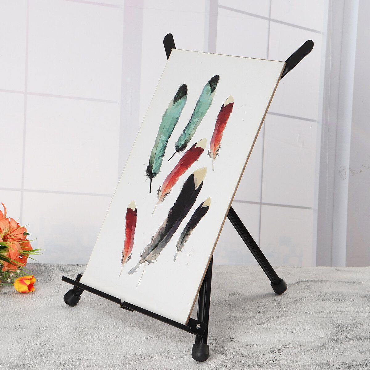 Folding Aluminium Alloy Display Stand Portable Artist Easel Tripod