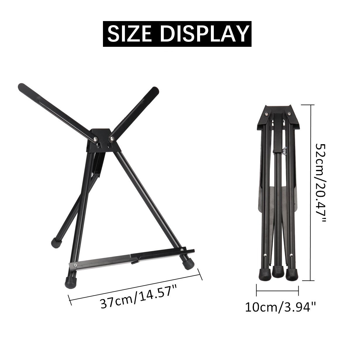 Folding Aluminium Alloy Display Stand Portable Artist Easel Tripod