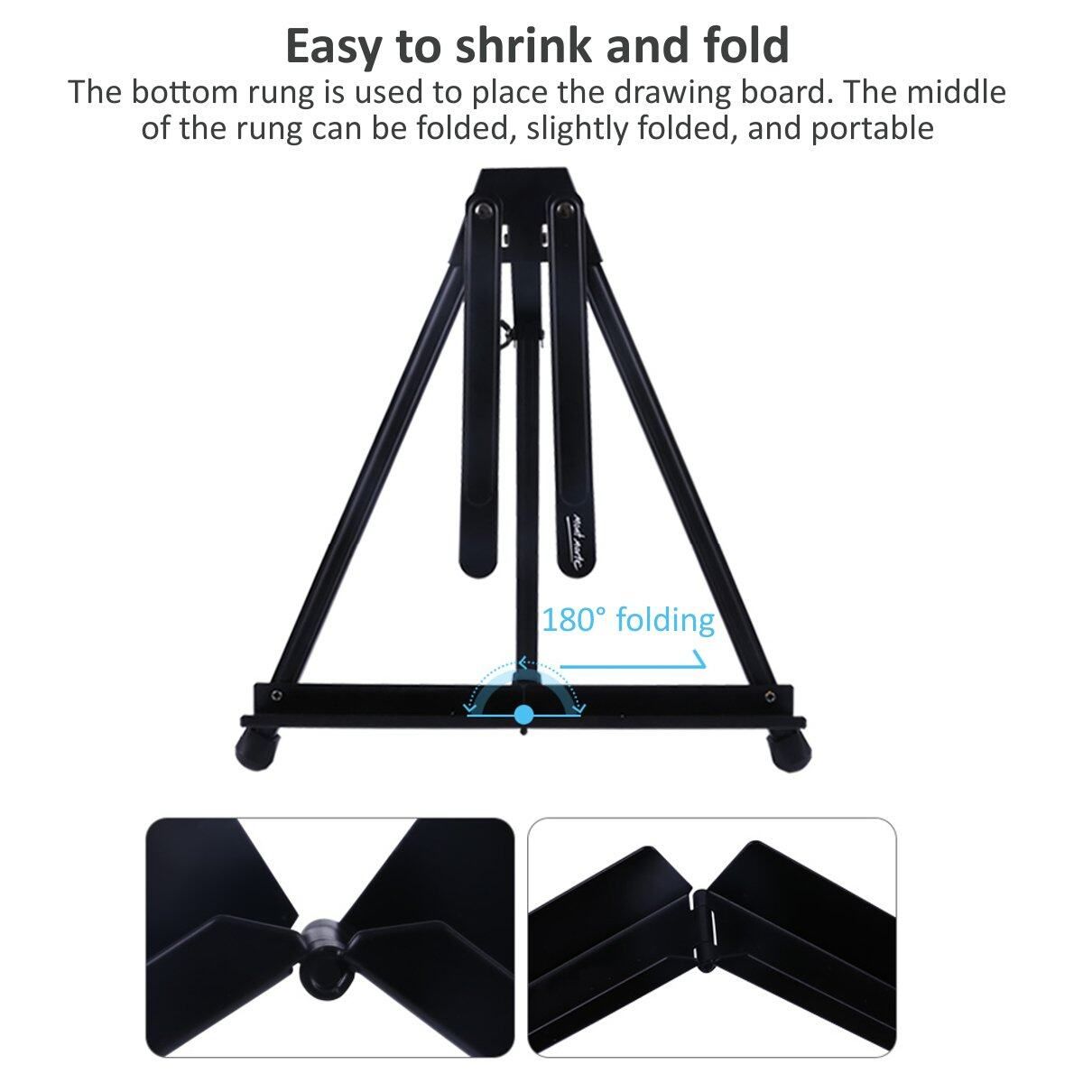 Folding Aluminium Alloy Display Stand Portable Artist Easel Tripod