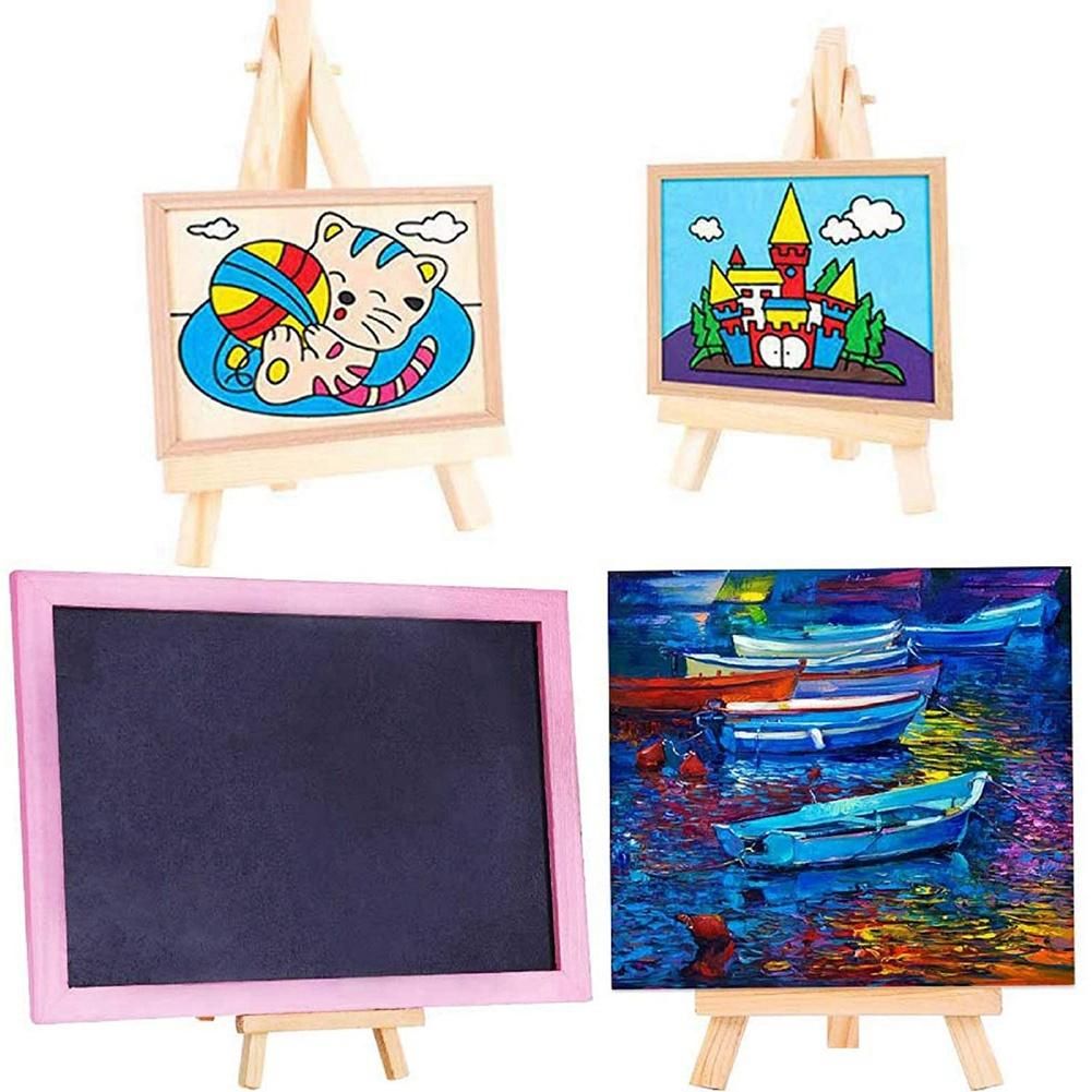 Tripod Easel Photo Painting Display Portable Tripod Stand,Adjustable Wooden Tripod Desk Stand for Canvas,Painting Party
