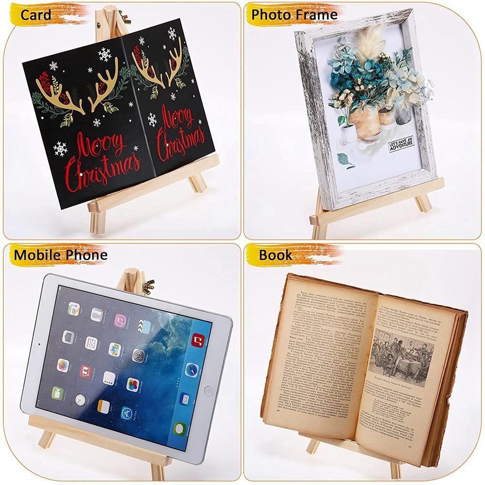 Tripod Easel Photo Painting Display Portable Tripod Stand,Adjustable Wooden Tripod Desk Stand for Canvas,Painting Party