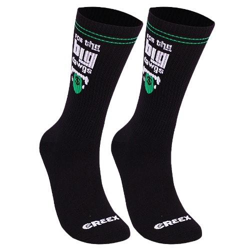 Creex For The Big Dawgs Crew Socks - Black