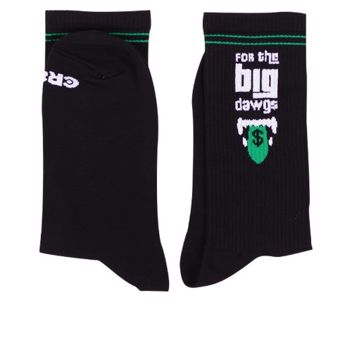 Creex For The Big Dawgs Crew Socks - Black