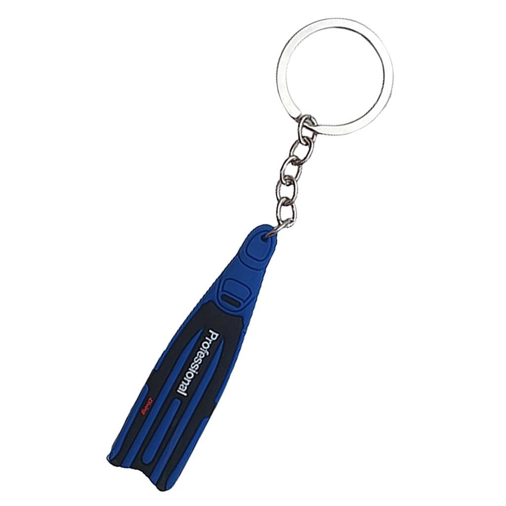Scuba Diving   Key Chain Holder Keyring Keychain Blue