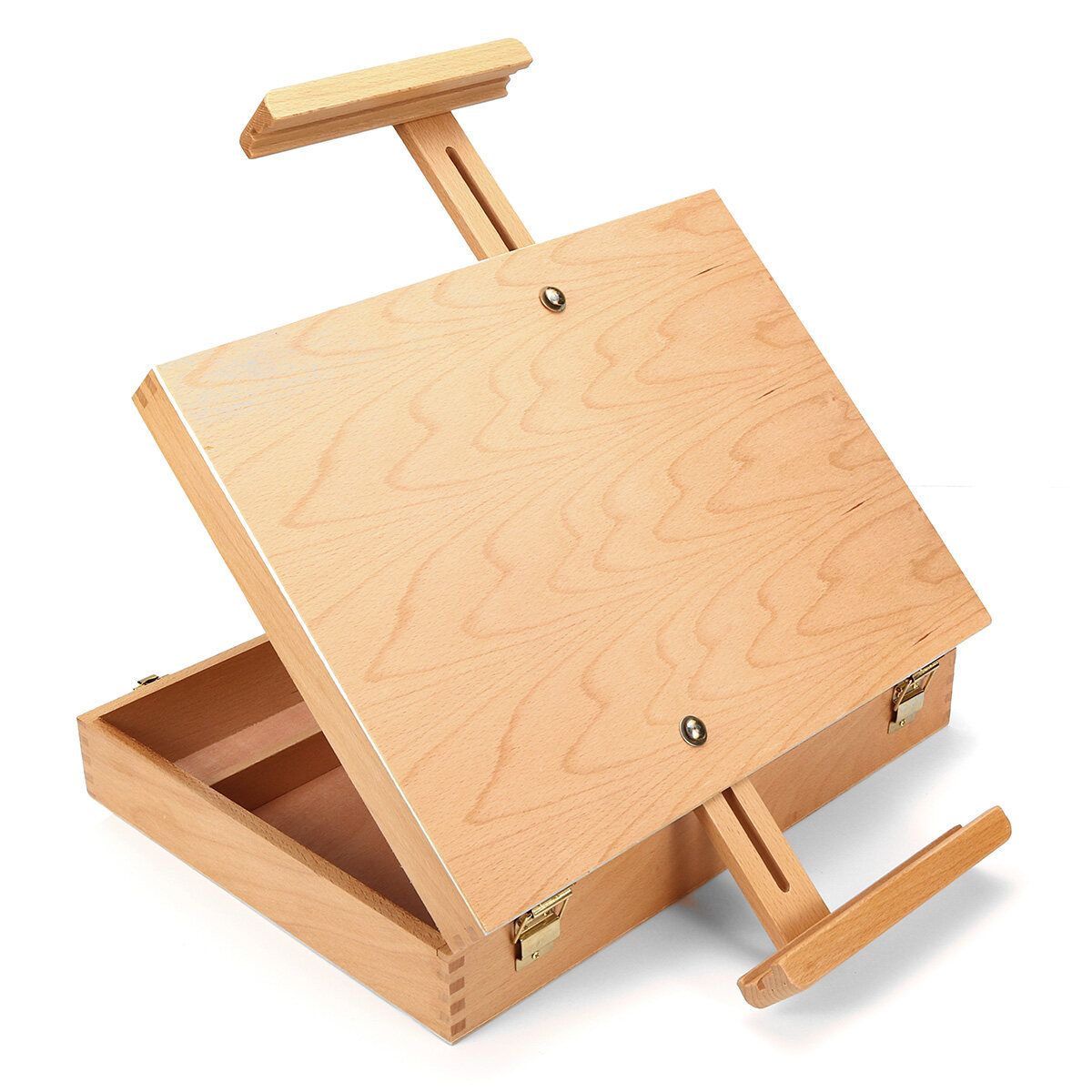 38x28x7.5cm Folding Wood Easel Portable Drawing Board Art Craft Display Stand Table Adjustable Board